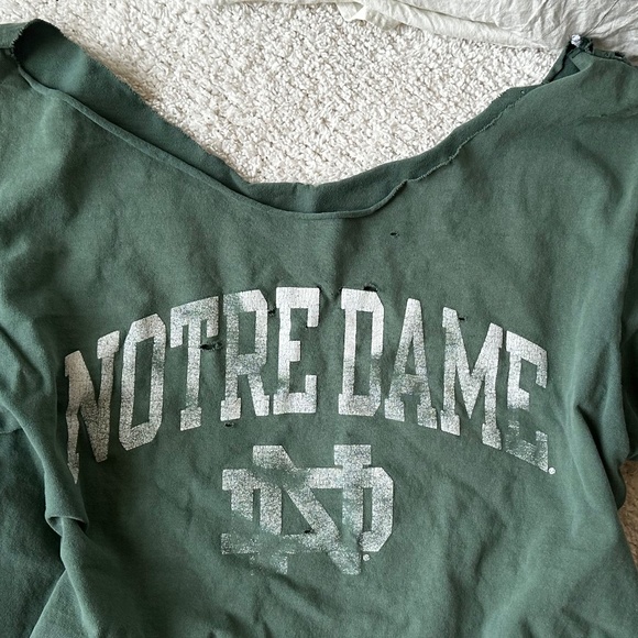 college notre dame off the shoulder tee - Picture 2 of 3